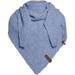 Donkerblauwe Acryl Knit Factory Omslagdoeken Vegan  in maat XXL voor Dames 