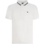 Casual Witte Jersey Emporio Armani Poloshirts met korte mouw  in maat 3XL in de Sale voor Heren 