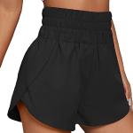 Zwarte Polyester Ademende Running-shorts  voor de Zomer  in maat L voor Dames 