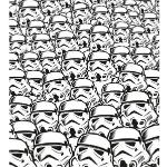 Komar Vliesbehang Star Wars Stormtrooper Swarm 250x280 cm (breedte x hoogte) zwart