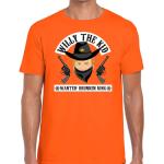 Cowboy Oranje Koningsdag T-shirts voor Heren 
