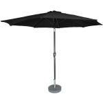 Zwarte Aluminium Kopu Calma Ronde parasols 300 cm 