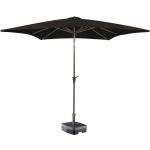 Zwarte Aluminium Kopu Vierkante parasols 2 stuks Sustainable 