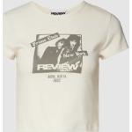 Rock Witte Review Effen T-shirts Ronde hals  in maat S in de Sale voor Dames 