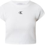 Witte Calvin Klein Jeans T-shirts met ronde hals Ronde hals  in maat S in de Sale voor Dames 