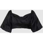 Zwarte Polyester Stretch Guess Blouses met V-hals  in maat S in de Sale voor Dames 
