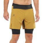 Gele Salomon Sport shorts voor Heren 