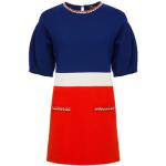 Casual Blauwe Elisabetta Franchi Mini jurken Ronde hals Kort in de Sale voor Dames 