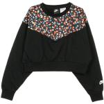 Streetwear Zwarte Nike Bloemen Hoodies Ronde hals  in maat L voor Dames 