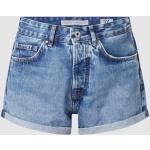 Blauwe High waist Pepe Jeans High waisted shorts in de Sale voor Dames 