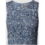 Blauwe Polyester Lace & Beads Croptops Ronde hals  in maat S met Sequins Sustainable voor Dames 