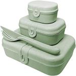 Groene Melamine vaatwasserbestendige Koziol Lunchboxen 4 stuks 