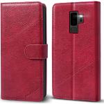Rode Samsung Galaxy S9 Plus Hoesjes type: Flip Case 