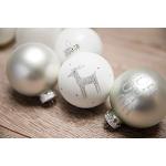 Moderne Zilveren Kunststof Kerstballen 