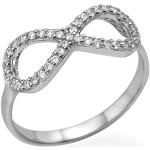 Kubische Zirkonia Infinity Ring in 925 Zilver
