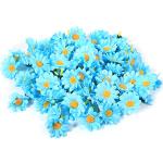 Lichtblauwe Bloemen Kerstslingers  in 51 - 100 st met motief van Madeliefje 