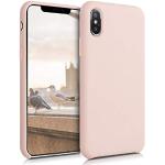 Oudroze Siliconen kwmobile iPhone X/XS Hoesjes 