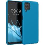 Blauwe Siliconen kwmobile Samsung Galaxy A12 Hoesjes 