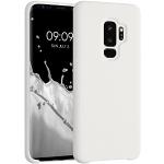 Witte Siliconen kwmobile Samsung Galaxy S9 Plus Hoesjes 