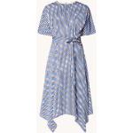 Blauwe L.K.Bennett Asymmetrische jurken  in maat L Midi / Kuitlang asymmetrische voor Dames 