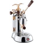 Gouden Chromen smeg Espressomachines met motief van Koffie 