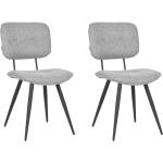 Moderne Grijze Label 51 Geweven Design stoelen 2 stuks 