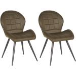 Moderne Legergroene Metalen Label 51 Design stoelen 2 stuks 