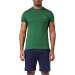 Groene Jersey Lacoste Effen T-shirts Ronde hals  in maat L in de Sale voor Heren 