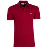 Bordeaux-rode Lacoste Poloshirts slim fit  in maat XXL voor Heren 
