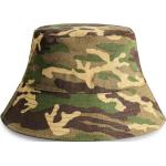 Legergroene Camouflage Bucket hats voor Heren 