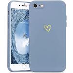 Blauwe Siliconen Krasbestendig iPhone 7 hoesjes type: Bumper Hoesje voor Meisjes 