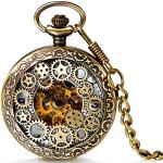 Steampunk Horloge Kettingen Ketting met Arabische Cijfers met Skeleton aangedreven met Mechanisch  voor een Valentijnsdag voor Heren 
