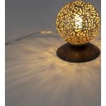 Landelijke tafellamp roestbruin 10 cm - Kreta
