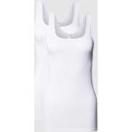 Witte Polyamide Stretch Mey Longtops voor Dames 