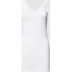 Witte Modal Stretch B.YOUNG Longtops Ronde hals  in maat S voor Dames 
