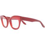 Donkerrode Wayfarer brillen voor Dames 