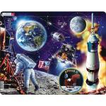 Multicolored Kartonnen Astronauten & Ruimte 50 stukjes Legpuzzels  in 1 - 50 st 3 - 5 jaar met motief van Ruimte 