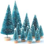 Turquoise Houten Kleine kerstbomen 