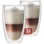 Transparante Glazen dubbelwandige Koffiekopjes & koffiemokken 2 stuks 