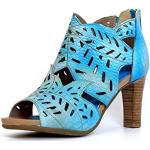 Laura Vita dames albane 04 sandalen, Turquoise, 40 EU