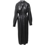 Casual Zwarte Imitatie leren Nanushka Casual jurken Vegan  in maat L Maxi Gesmokte in de Sale voor Dames 