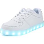 Witte LED / Oplichtend / Gloeiend LED sneakers & Lichtgevende Sneakers  voor een Kerstmis  in 39 met motief van Halloween voor Meisjes 