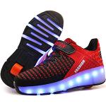 Zwarte Rolwiel LED sneakers & Lichtgevende Sneakers  in maat 34 voor Meisjes 