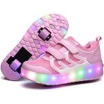 Roze Rolwiel LED sneakers & Lichtgevende Sneakers  in maat 36 voor Meisjes 