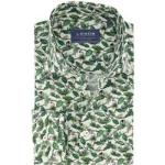 Ledub overhemd mouwlengte 7 LedÃ»b Modern Fit New normale fit groen geprint katoen
