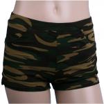 Groene Lycra Camouflage Shorts voor Dames 
