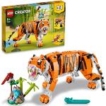 LEGO Creator 3in1 Grote Tijger naar Bouwbare Rode Panda of Vis Speelgoed, Bouwpakket voor Kinderen met Dieren Figuren, Creatief Cadeau voor Jongens en Meisjes 31129