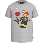 LEGO Jongens City Jungen T-Shirt Feuerwehr LWTaylor 103, 912 Grijs Melange, 92