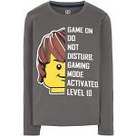 LEGO Jongens Classic T-shirt met lange mouwen, Dunkle Grau, 98 cm