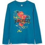 LEGO Jongens Mwj shirt met lange mouwen Ninjago T-shirt, 763 Sea Turquoise, 92 cm
